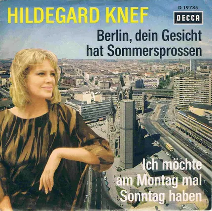Hildegard Knef - Berlin, Dein Gesicht Hat Sommersprossen
