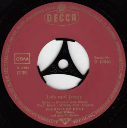 Hildegard Knef - Lola Und Jonny