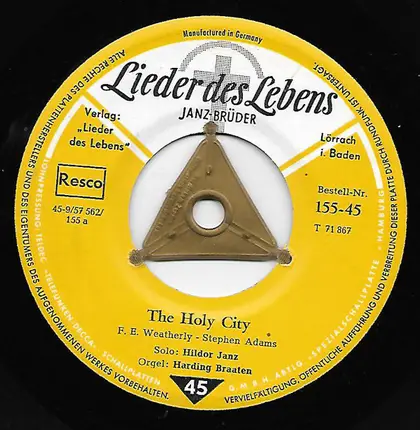 Hildor Janz , Leo Janz - The Holy City