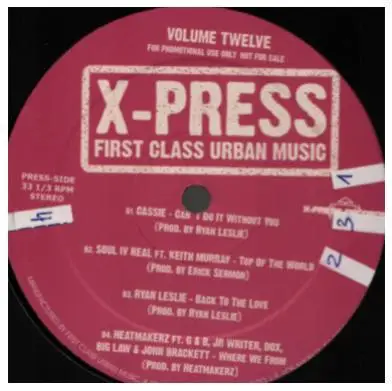 Hip Hop Sampler - X-Press First Class Urban Music Volume Twelve