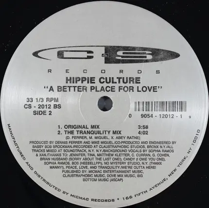 Hippie Culture - A Better Place For Love