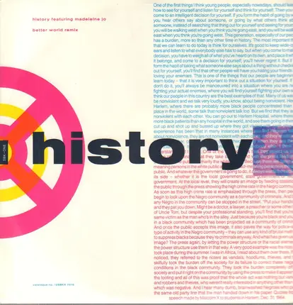 History Featuring Madeleine Jo - Better World