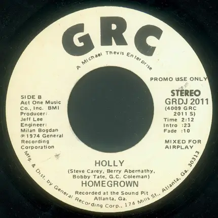 Homegrown - Holly