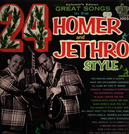 Homer And Jethro - 24 Great Songs In The Homer And Jethro Style
