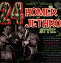LP - Homer And Jethro - 24 Great Songs in the Homer and Jethro Style