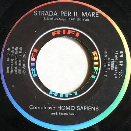 Homo Sapiens - Tornerai Tornerò