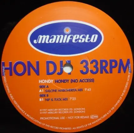 Hondy - Hondy (No Access)
