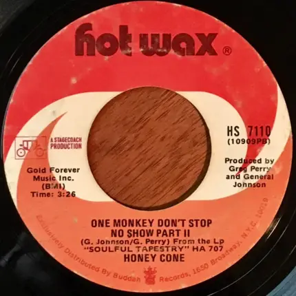 Honey Cone - One Monkey Don't Stop No Show