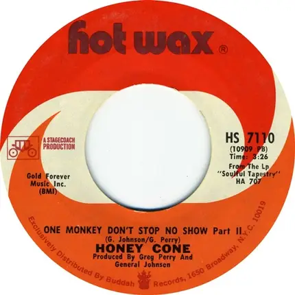 Honey Cone - One Monkey Don't Stop No Show