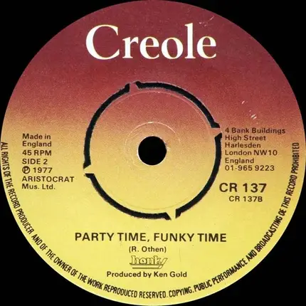 Honky - Join The Party / Party Time, Funky Time