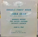 LP - Honorable Abba Eban - Israel's Finest Hour
