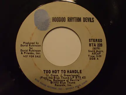 Hoodoo Rhythm Devils - Too Hot to Handle