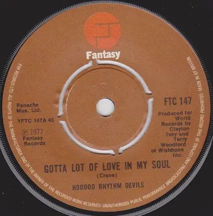 Hoodoo Rhythm Devils - Gotta Lot Of Love In My Soul