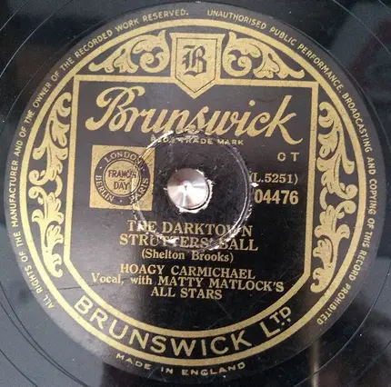 Hoagy Carmichael With Matty Matlock's All Stars - That's A Plenty / The Darktown Strutters' Ball