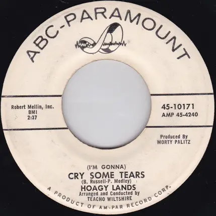 Hoagy Lands - (I'm Gonna) Cry Some Tears / Lighted Windows