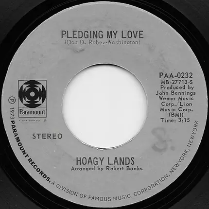 Hoagy Lands - Pledging My Love / Mary Ann