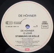 LP - Höhner - 10 Johr Stimmung Us Kölle