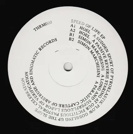 Hoel & Simon Marchesini - Speed Of Life EP