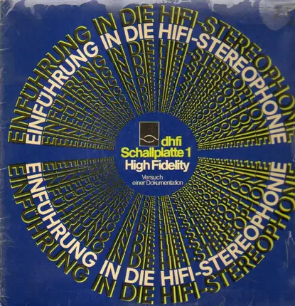 Hörtest- und Messplatte - dhfi Schallplatte 1