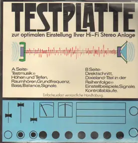 Hörtest- und Messplatte - Testplatte zur optimalen Einstellung Ihrer Hi-Fi Stereo Anlage