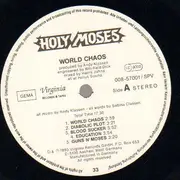 LP - Holy Moses - World Chaos - rare thrash metal
