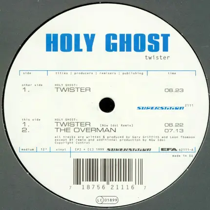 The Holy Ghost, Holy Ghost Inc. - Twister