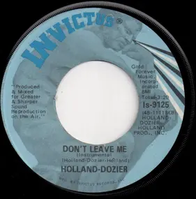 HollAnd - Why Can't We Be Lovers / Don't Leave Me (Instrumental)