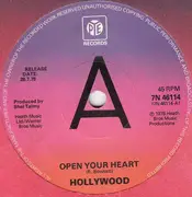 7inch Vinyl Single - Hollywood - Open Your Heart - Company sleeve