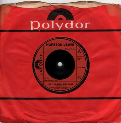Hopeton Lewis - City Of New Orleans / The Wind Cries Mary