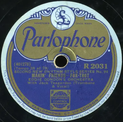 Horace Henderson And His Orchestra / Eddie Condon And His Orchestra With Jack Teagarden - The Anniversary Of Minnie The Moocher's Wedding Day / Makin' Friends