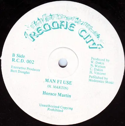 Horace Martin - Talking Bout Boop's / Man Fi Use