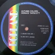 LP - Horace Tapscott - Autumn Colors - Insert