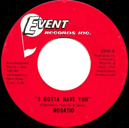 Horatio - I Gotta Have You