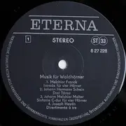 LP - Hornquartett Des Rundfunk-Sinfonie-Orchester Leipzig - Musik Für Wald-Hörner