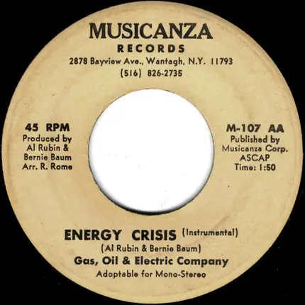Horseshoe / Gas, Oil & Electric Company - Canadian Falls / Energy Crisis