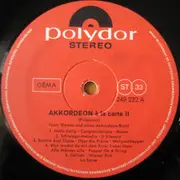 LP - Horst Wende Und Sein Orchester - Accordeon A La Carte - Folge 2