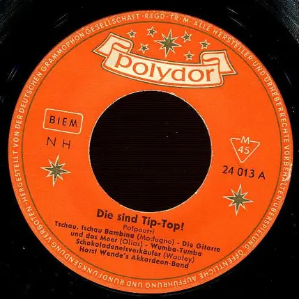 Horst Wende's Akkordeon-Band - Die Sind Tip-Top!