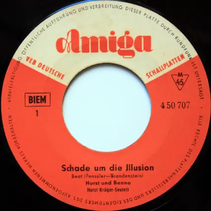Horst & Benno / Horst Krüger - Schade Um Die Illusion / Schöne Mädchen Haben Launen
