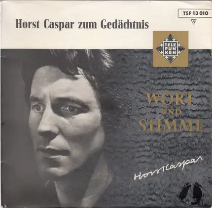 Horst Caspar - Horst Caspar Zum Gedächtnis