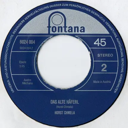 Horst Chmela - Einer Hat Immer Das Pummerl