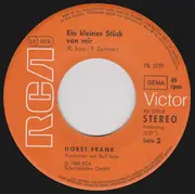 7inch Vinyl Single - Horst Frank - Wo Sind Die Mädchen
