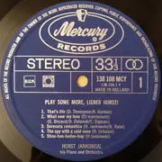 LP - Horst Jankowski - Play Some More, Lieber Horst!
