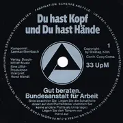 7inch Vinyl Single - Horst Mand - Nicht Ruh'n. Was Tun. - flexi