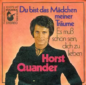 Horst Quander - Du Bist Das Mädchen Meiner Träume