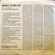 LP - Horst Schulze - Lyrik von Johann Christian Günther