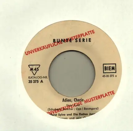 Horst Sylvo und Die flotten Jungs - Adieu, Cherie