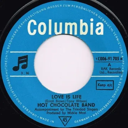 Hot Chocolate - Love Is Life