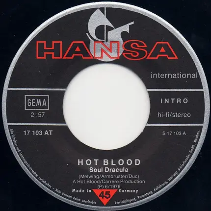 Hot Blood - Soul Dracula