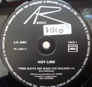 12inch Vinyl Single - Hot Line - These Boots Are Made For Walking - Plain Red Sleeve