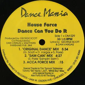 House Force - Dance Can You Do It